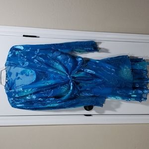 SPECIAL OCCASION Sexy Dress & Sheer Jacket Bead Trim  Size 12